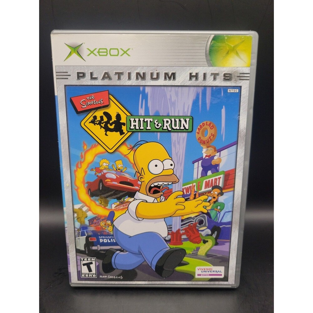 The Simpsons Hit and Run Xbox Video Game Platinum Hits - Complete CIB Tested